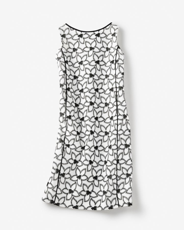 総レース・カッティングワンピース 詳細画像 ホワイトｘブラック 6