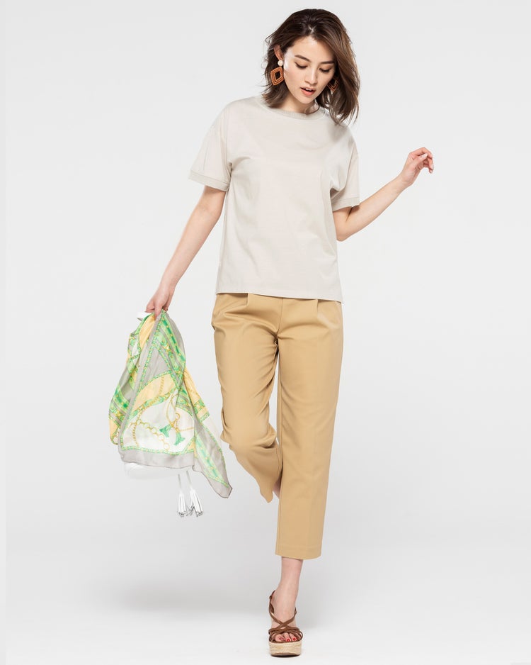 シルコットンUV・クルーネックTシャツ 詳細画像 グレーベージュ 2
