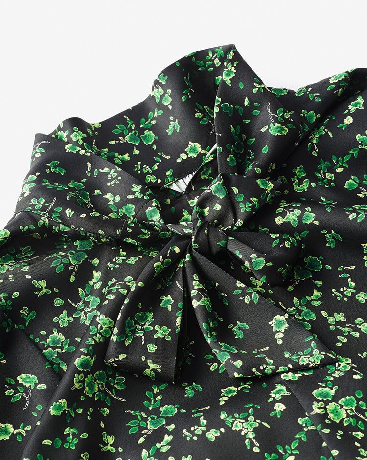 フラワープリント・ティアードワンピース 詳細画像 グリーン・パターン 4