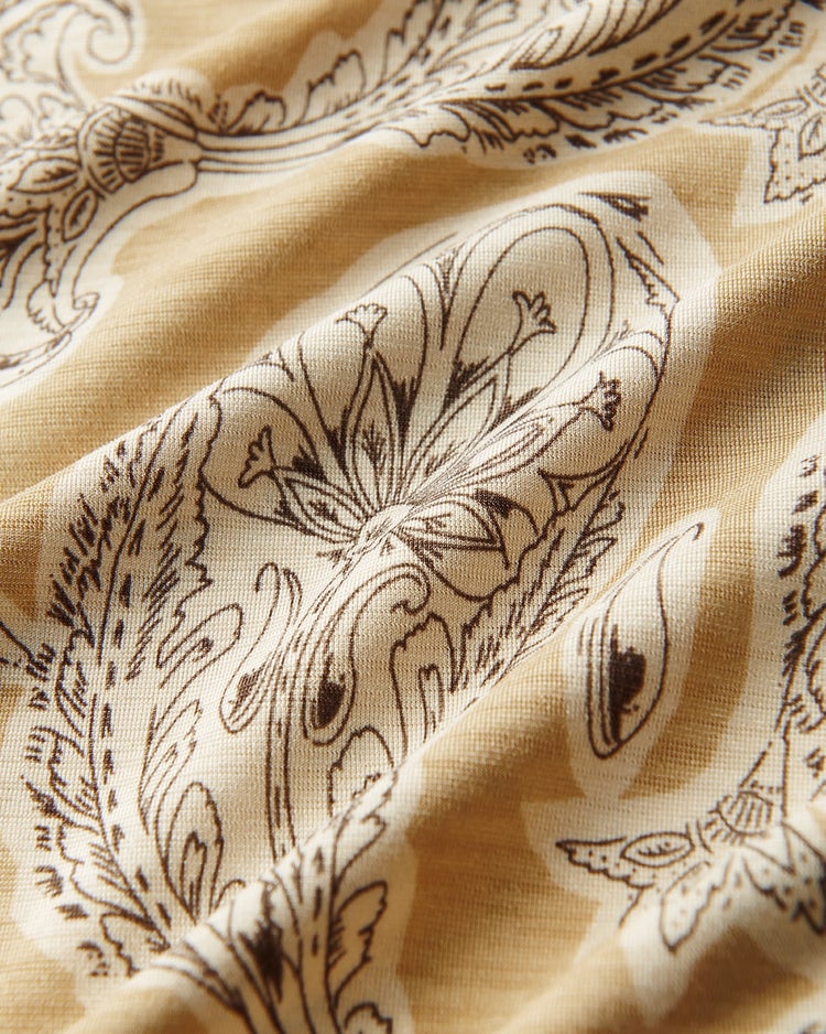 UVスラブ・ハイネック7分袖/柄2 詳細画像 ベージュ・パターン 3