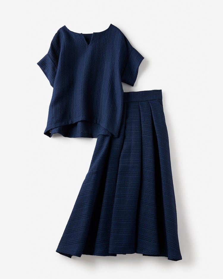 レーシージャカード・フレアセットアップ 詳細画像 ネイビー 1