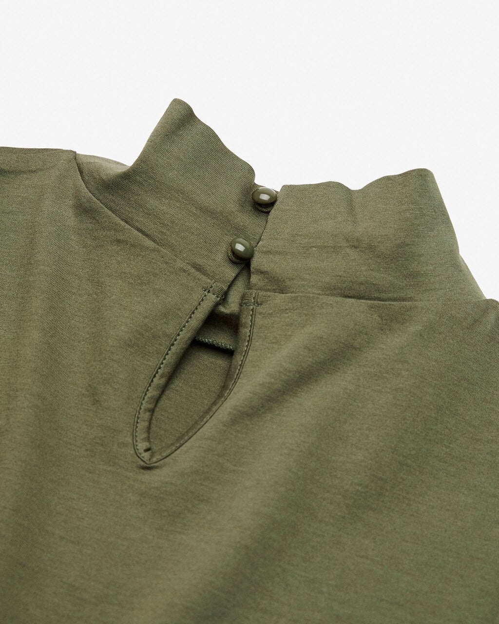 シルコットンUV・ハイネックワンピース/40代50代からのレディース