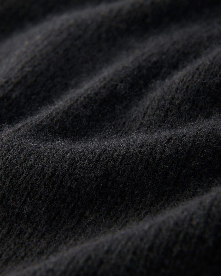 イタリア糸・カシミヤ混バルキーハイネック 詳細画像 ブラック 3