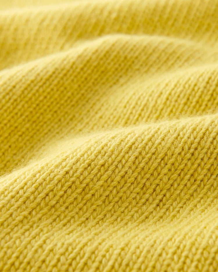 イタリア糸・カシミヤ混バルキーハイネック 詳細画像 イエロー 3