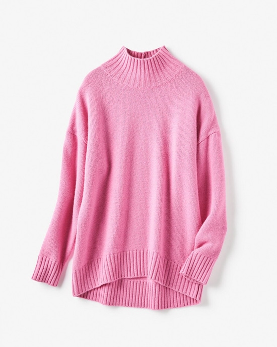 イタリア糸・カシミヤ混バルキーハイネック