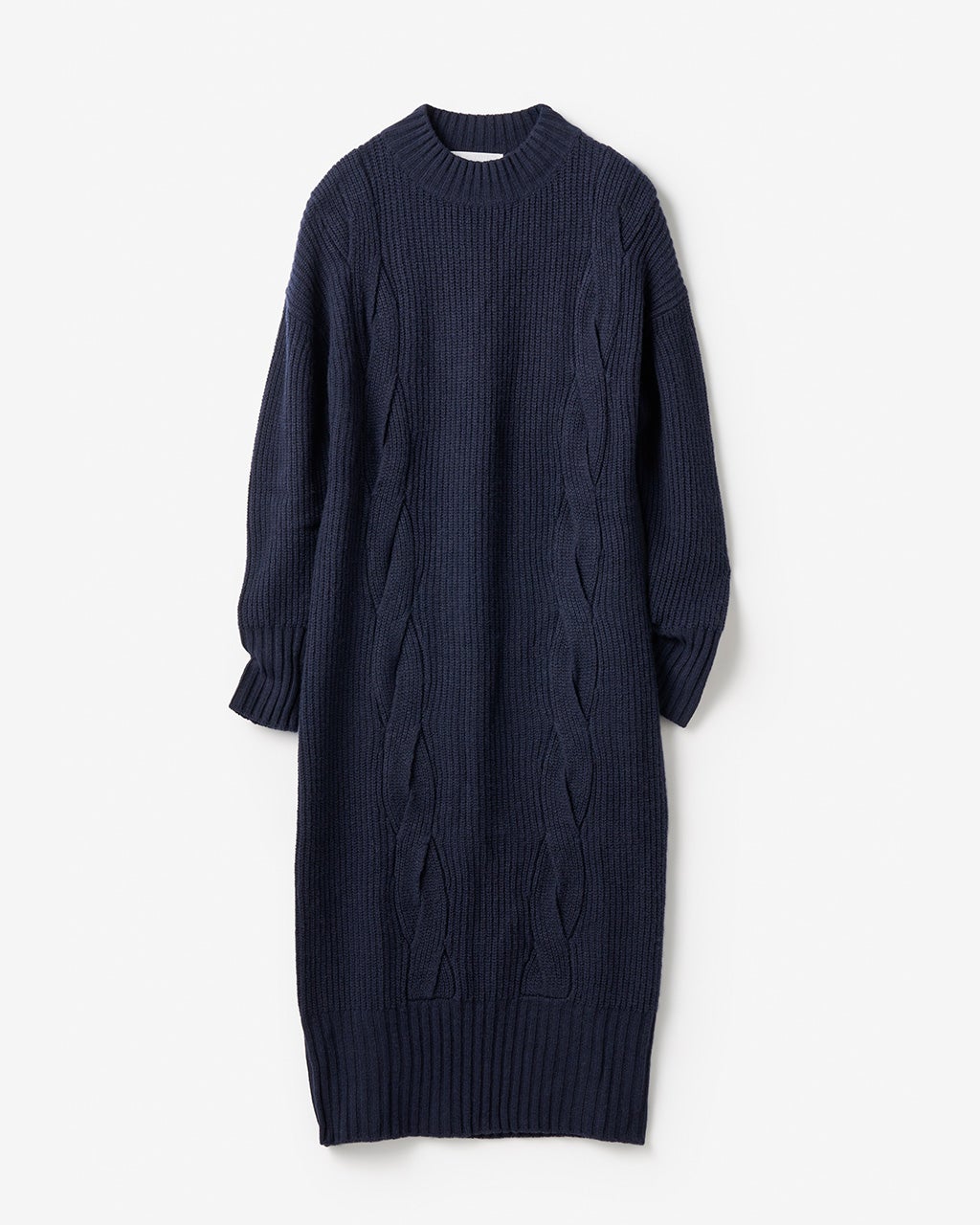 イタリア糸・カシミヤ混ケーブルワンピ/DoCLASSE