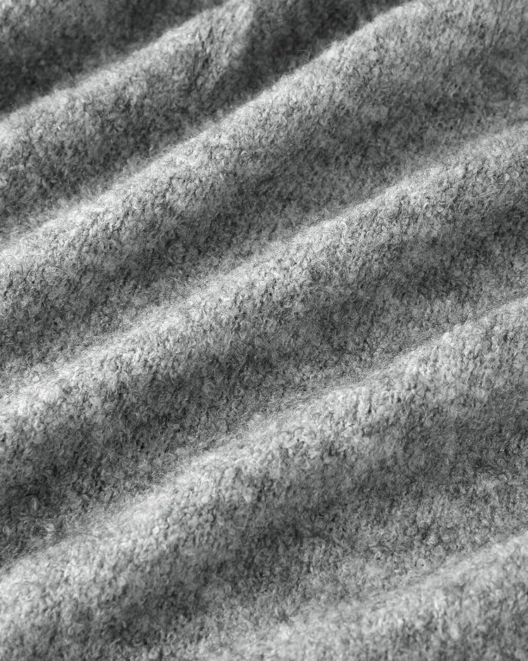 イタリア糸・アルパカ混ロングカーディガン 詳細画像 ライトグレー 3