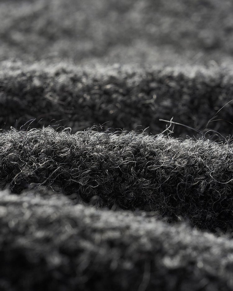 イタリア糸・アルパカ混ロングカーディガン 詳細画像 チャコール 2