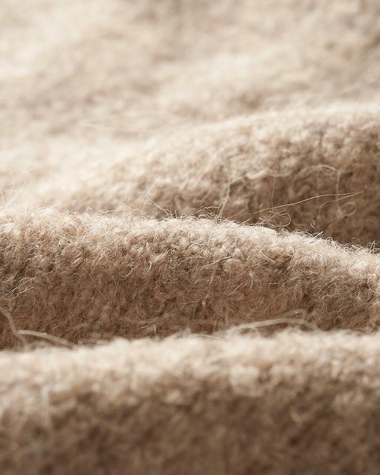 イタリア糸・アルパカ混ロングカーディガン 詳細画像 ベージュ 2