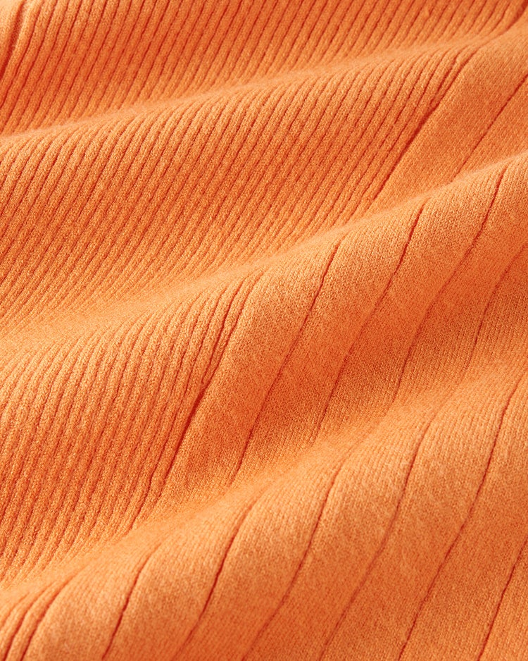 ランダムリブ・ドルマンプルオーバー 詳細画像 オレンジ 4