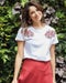 コットンTシャツ・ポイント刺しゅう 詳細画像