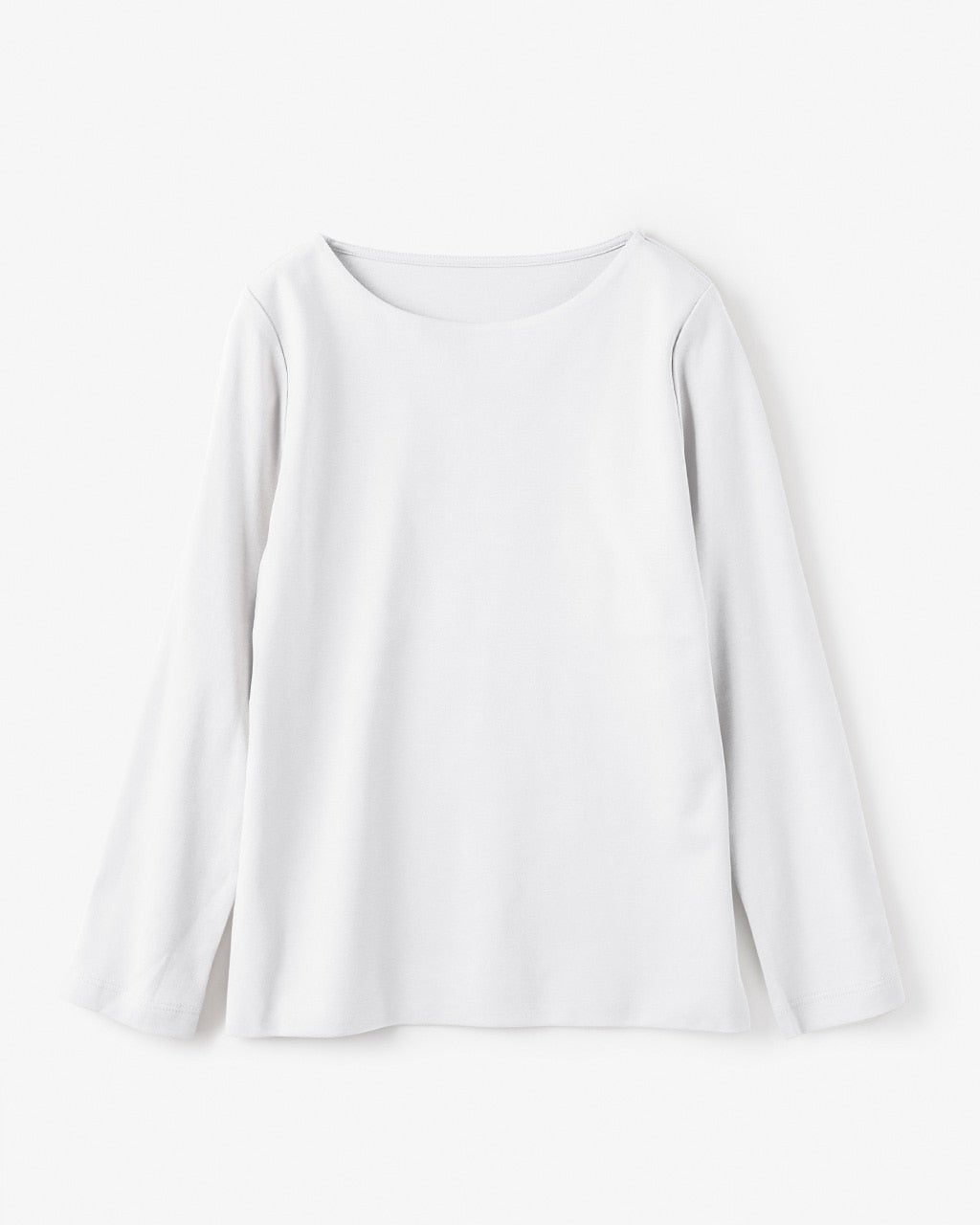 ボートネック／長袖・ドゥクラッセTシャツ（58cm丈)/40代50代からの