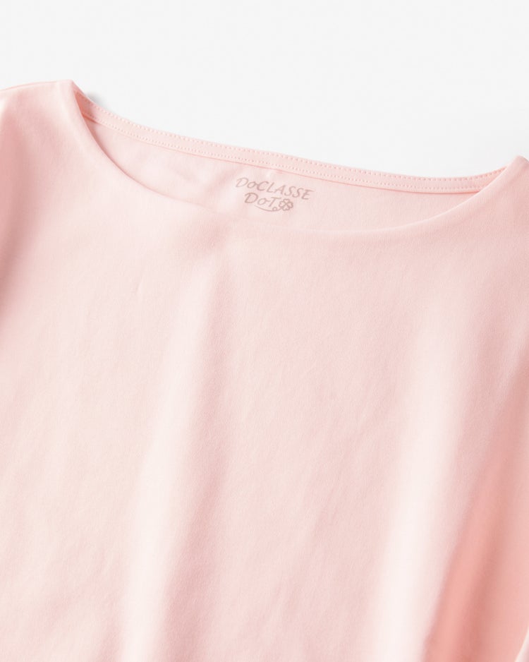 ボートネック／長袖・ドゥクラッセTシャツ（58cm丈) 詳細画像 ソフトピンク 2
