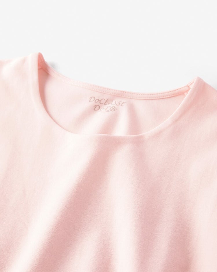 抜け感クルーネック／9分袖・ドゥクラッセTシャツ 詳細画像 ソフトピンク 2