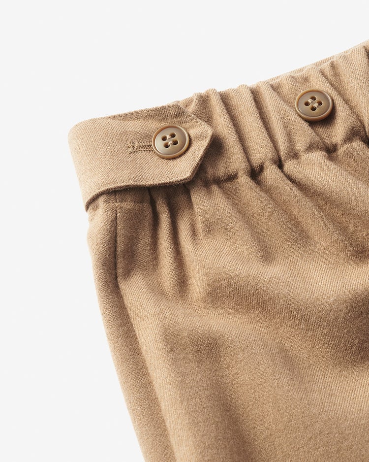 ウールタッチ・ワイドクロップドパンツ 詳細画像 ベージュ 2