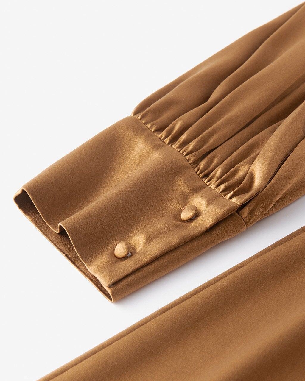 シルクストレッチ・スタンドカラーワンピース/DoCLASSE