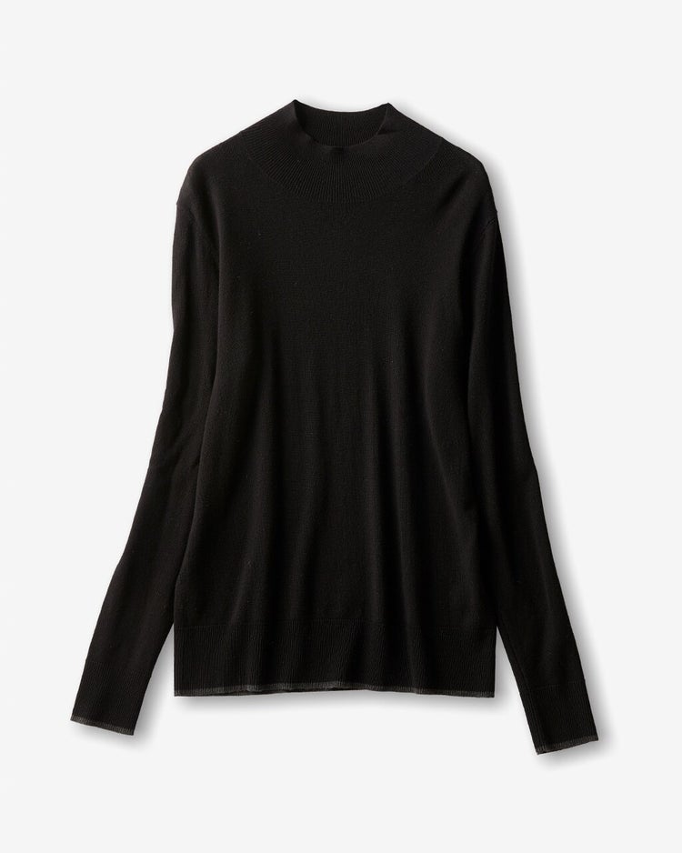 ハイネックアンサンブル・シルクフィール 詳細画像 ブラック 6