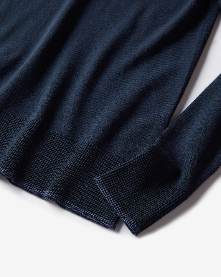 ハイネックアンサンブル・シルクフィール 詳細画像 ミッドナイトブルー 2