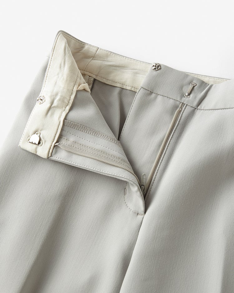 □スポンジライト・クロップドパンツ 詳細画像 ライトグレー 2