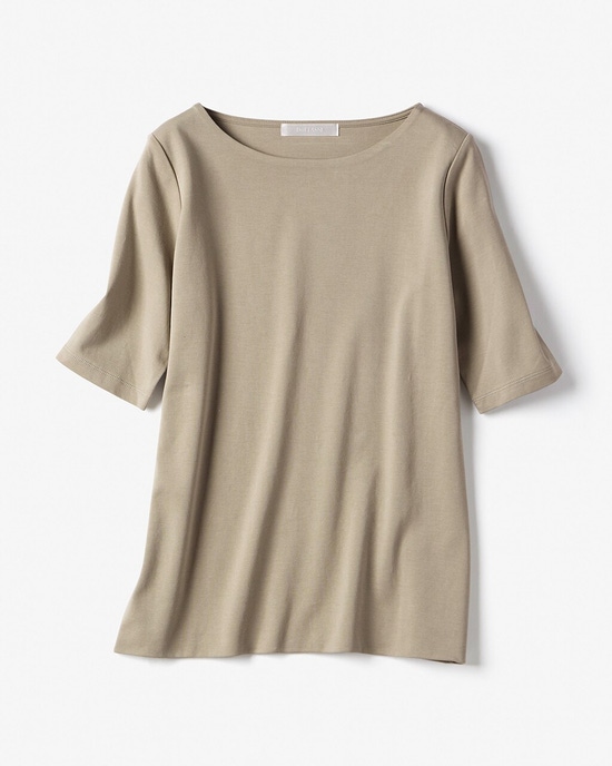ボートネック／5分袖・ドゥクラッセＴシャツ(60cm丈)
