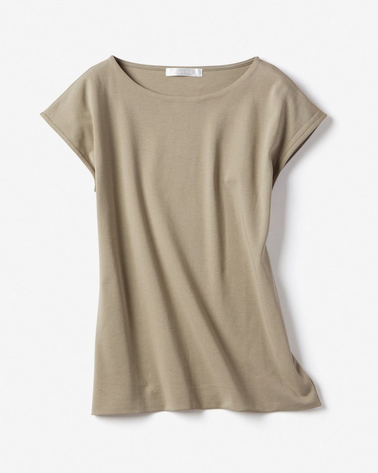 ボートネック／フレンチ袖・ドゥクラッセＴシャツ(60cm丈) 詳細画像 トープ 1