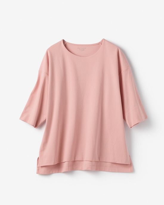 抜け感クルーネック／５分袖・ドゥクラッセTシャツ