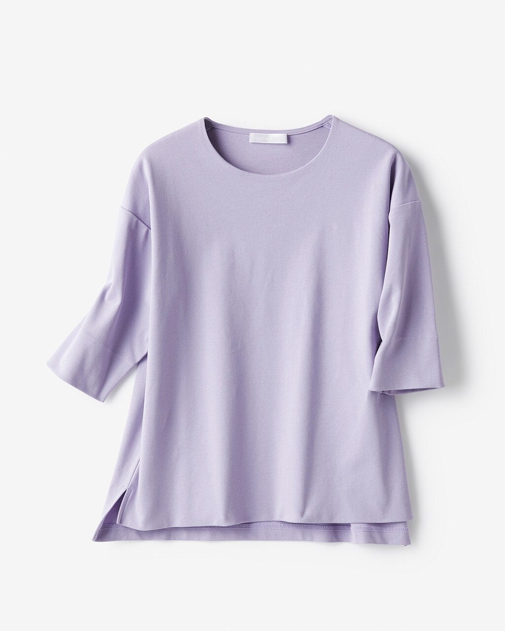 抜け感クルーネック／5分袖・ドゥクラッセTシャツ/40代50代から