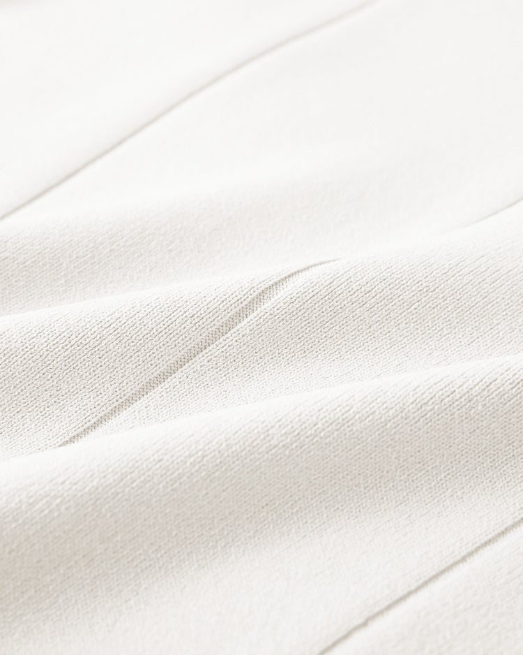 針抜きニット・フレンチ袖セーター 詳細画像 ホワイト 2