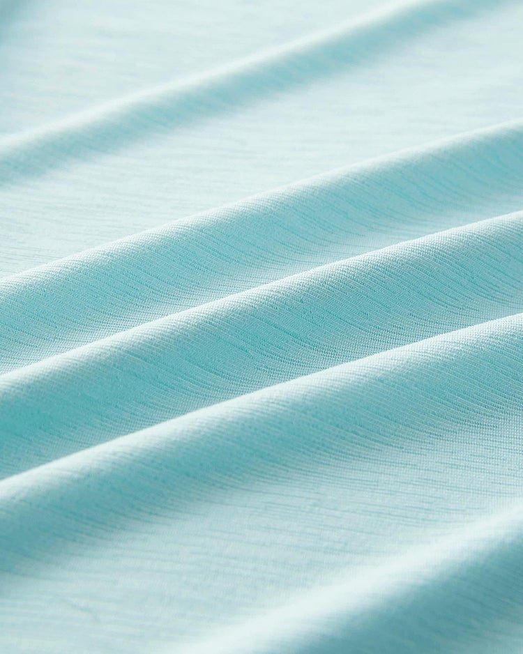 UVスラブ・ファネルネック7分袖/無地 詳細画像 ペールグリーン 3