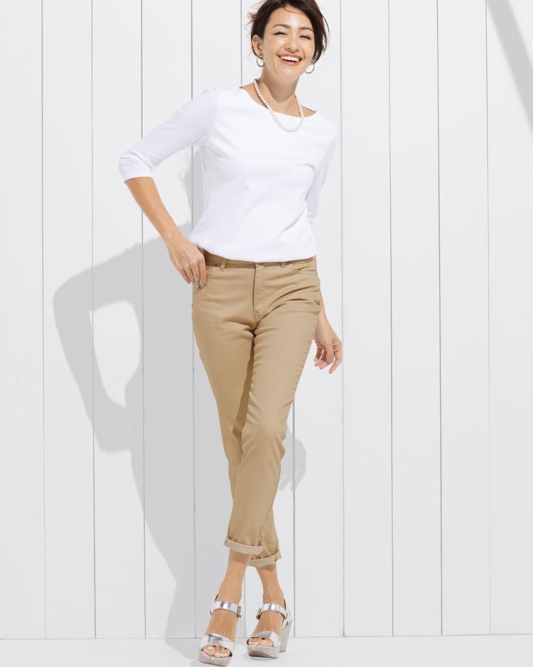 ミラクルストレッチ・5ポケットパンツ 詳細画像 ベージュ 2