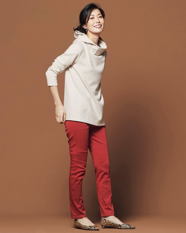 ミラクルストレッチ・5ポケットパンツ 詳細画像 ブリック 1