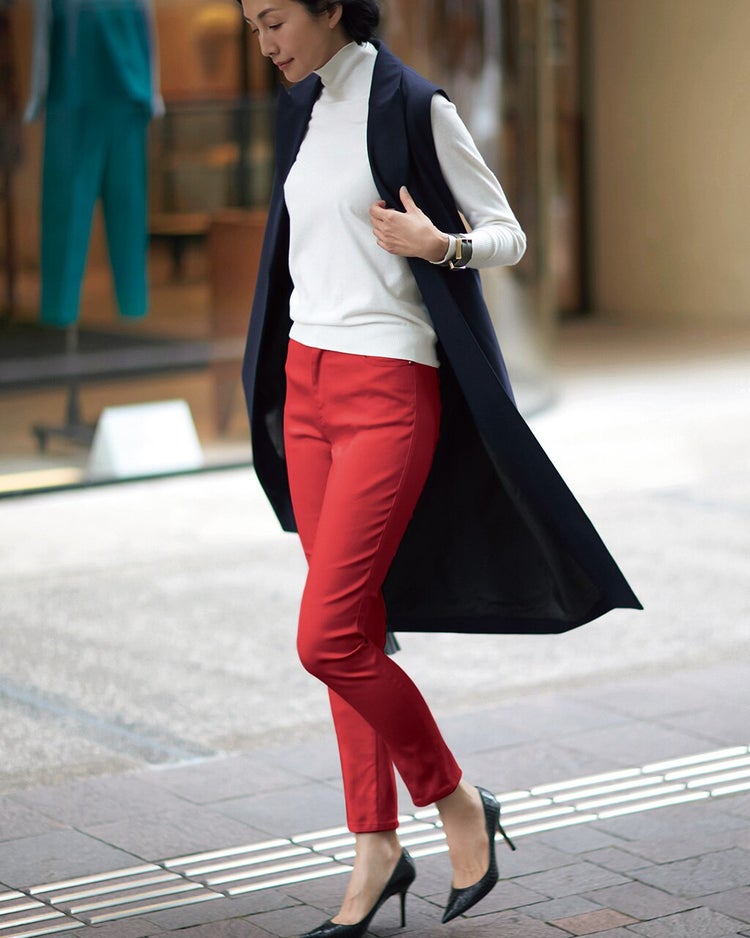 ミラクルストレッチ・5ポケットパンツ 詳細画像 ブリック 2