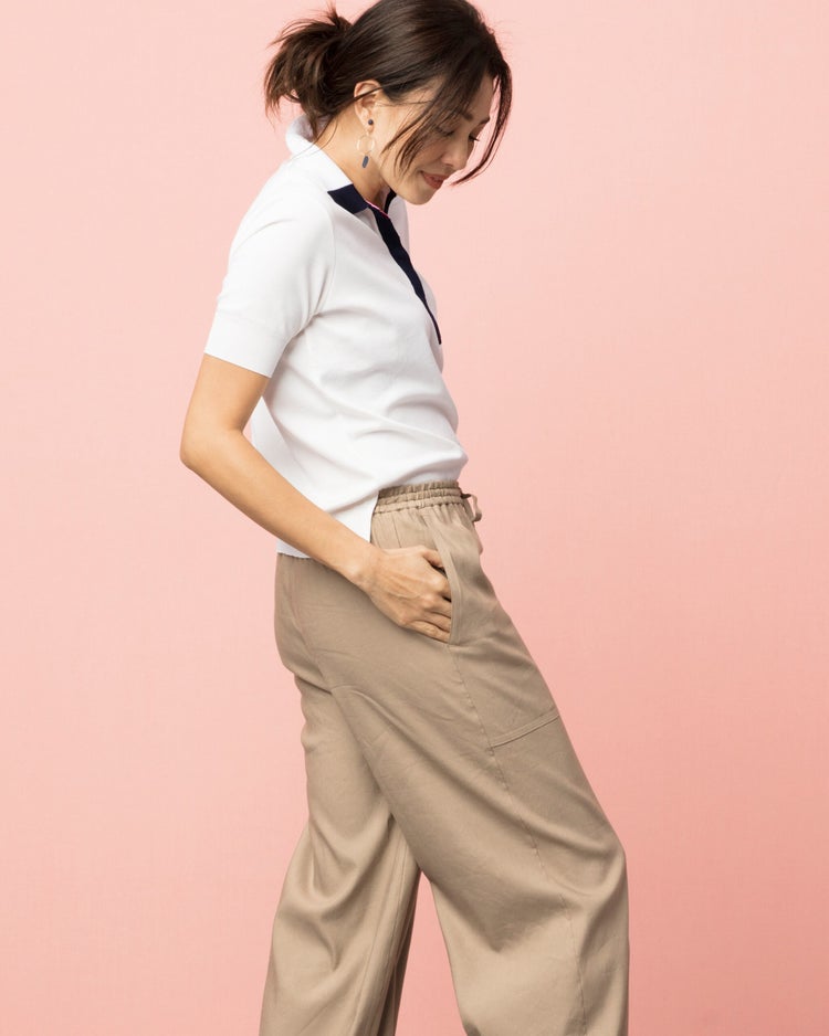 プレミアムコットン・ビューティポロ 詳細画像 オフホワイト 3