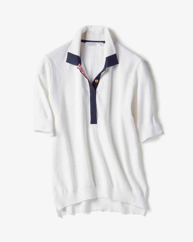 プレミアムコットン・ビューティポロ 詳細画像 オフホワイト 6