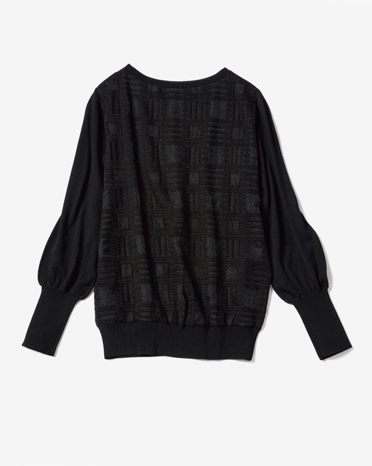 バックレース・ニットプルオーバー 詳細画像 ブラック 6