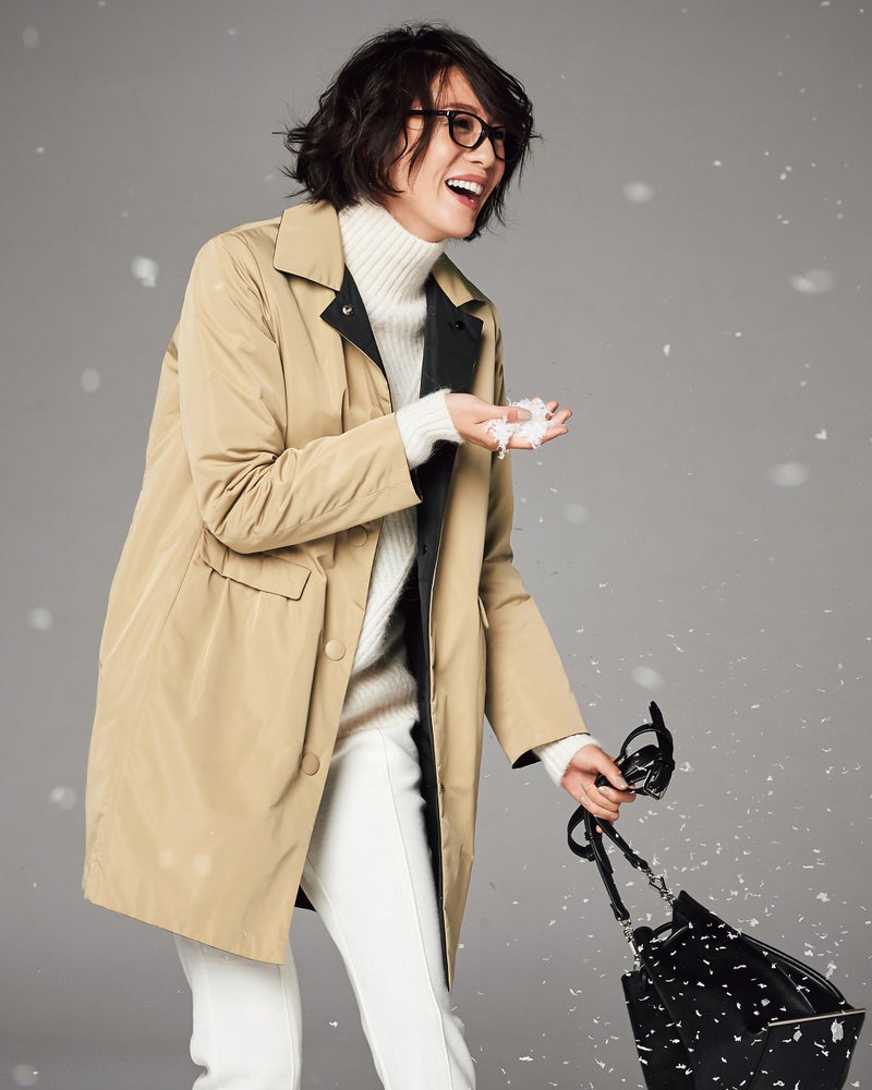 マジカルサーモ リバーステンカラーコート 40代50代からのレディース メンズファッション通販 Doclasse ドゥクラッセ