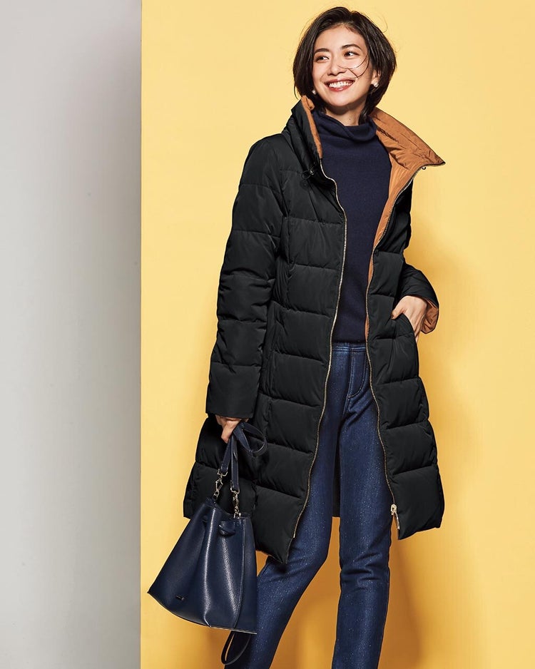 ジップアップダウン・リバーシブル/無地 詳細画像 ブラック&times;ブラウン 1