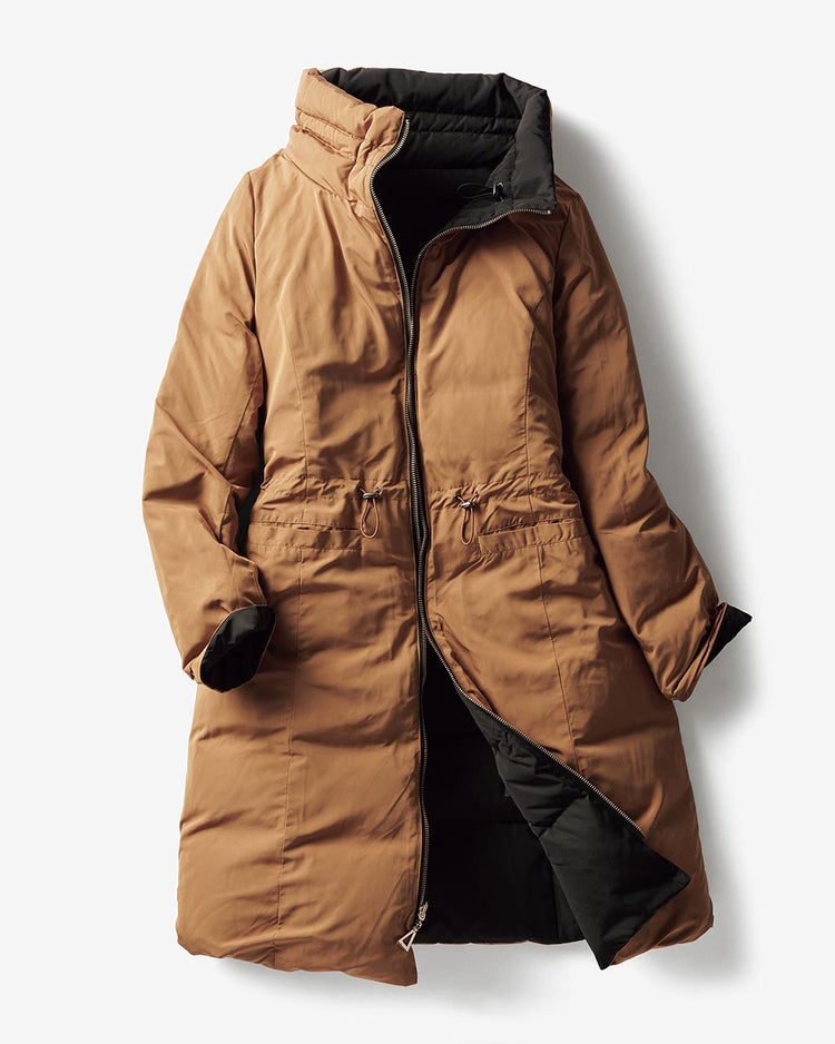 ジップアップダウン・リバーシブル/無地 詳細画像 ブラック&times;ブラウン 7