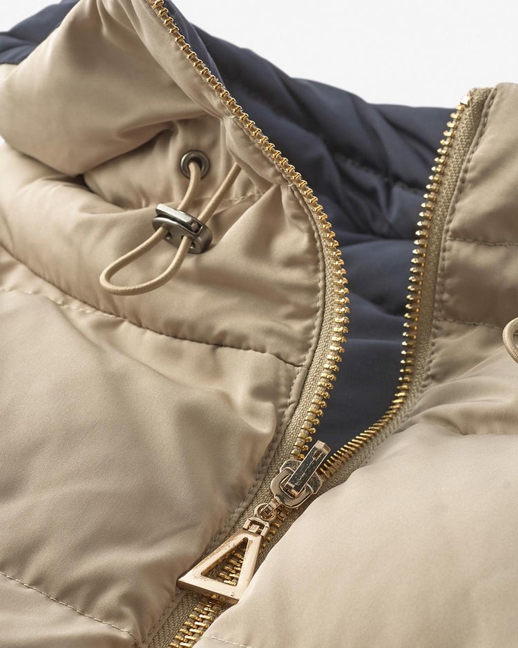 ジップアップダウン・リバーシブル/無地 詳細画像 トープｘネイビー 4