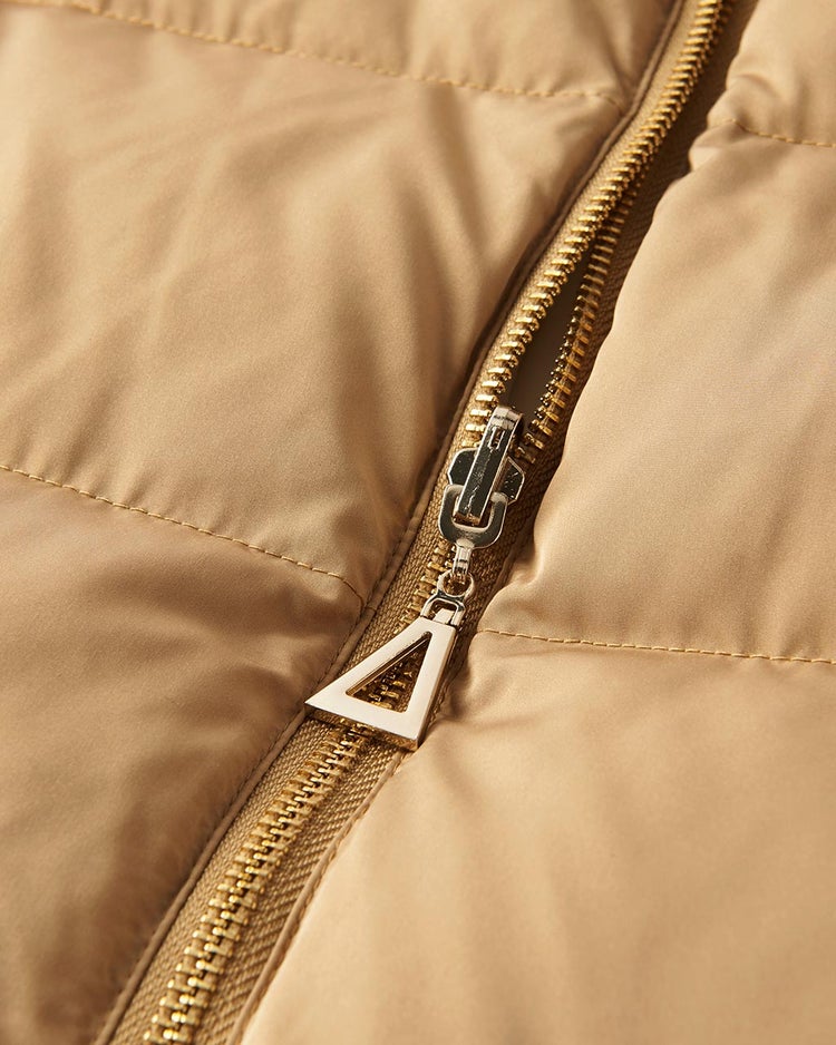 ジップアップダウン・リバーシブル/無地 詳細画像 ベージュ&times;ホワイト 3