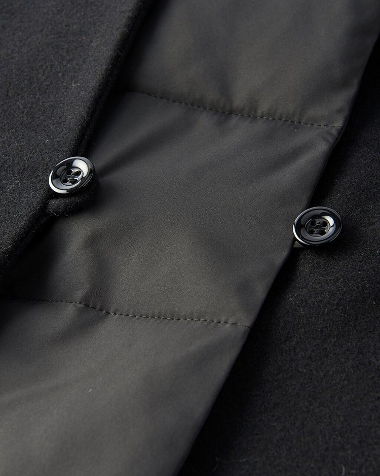 ウール＆キルティング・ドッキングコート 詳細画像 ブラック 5