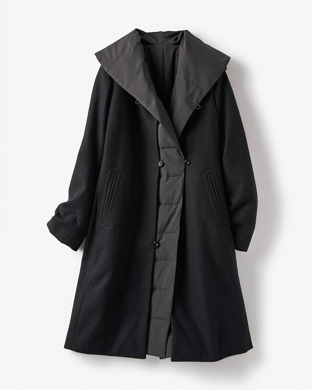 新品タグ付き✨DoCLASSE ウール＆キルティング・ドッキングコート　グレー ウール＆キルティング・ドッキングコート/DoCLASSE