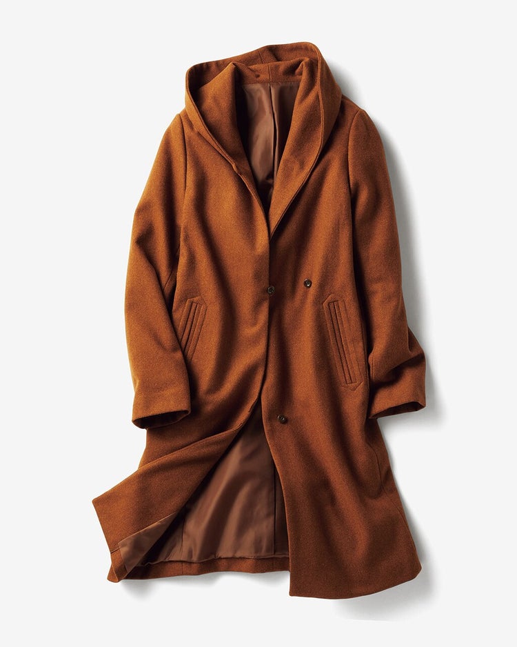 ウール＆キルティング・ドッキングコート 詳細画像 キャメル 8