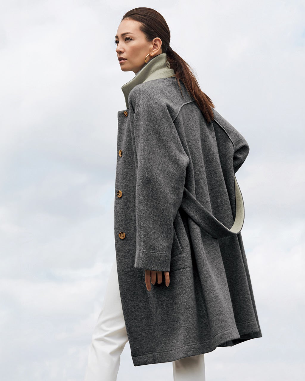 アンゴラニット・ダブルフェイスコート/DoCLASSE