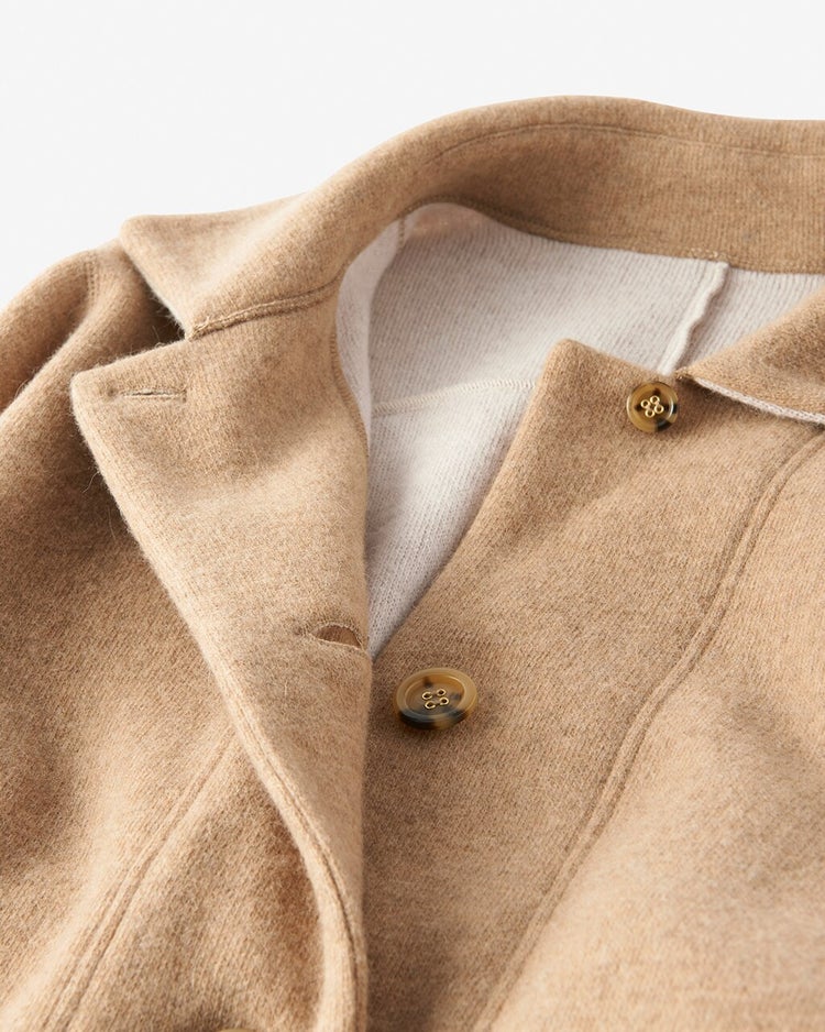 アンゴラニット・ダブルフェイスコート 詳細画像 ベージュ 2