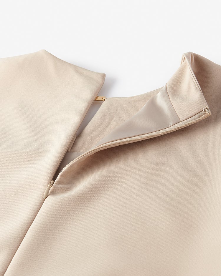 ライトWクロス・コクーンワンピース 詳細画像 ベージュ 3