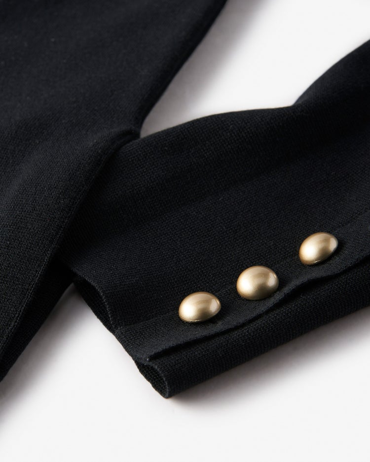 コットンミラノ・ジャケット/普通丈 詳細画像 ブラック 2