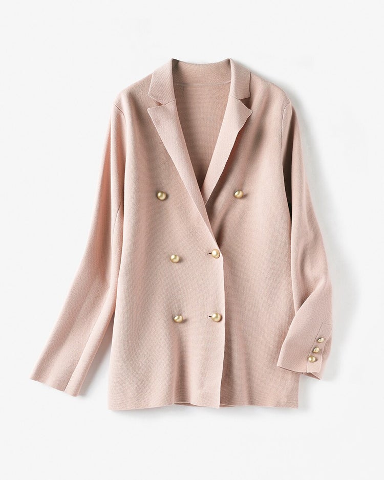 コットンミラノ・ジャケット/普通丈 詳細画像 ダスティーピンク 5