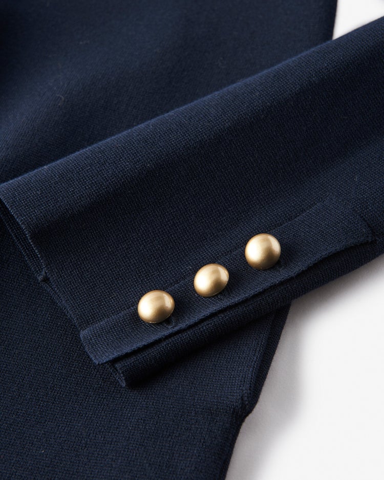 コットンミラノ・ジャケット/普通丈 詳細画像 ミッドナイトブルー 3