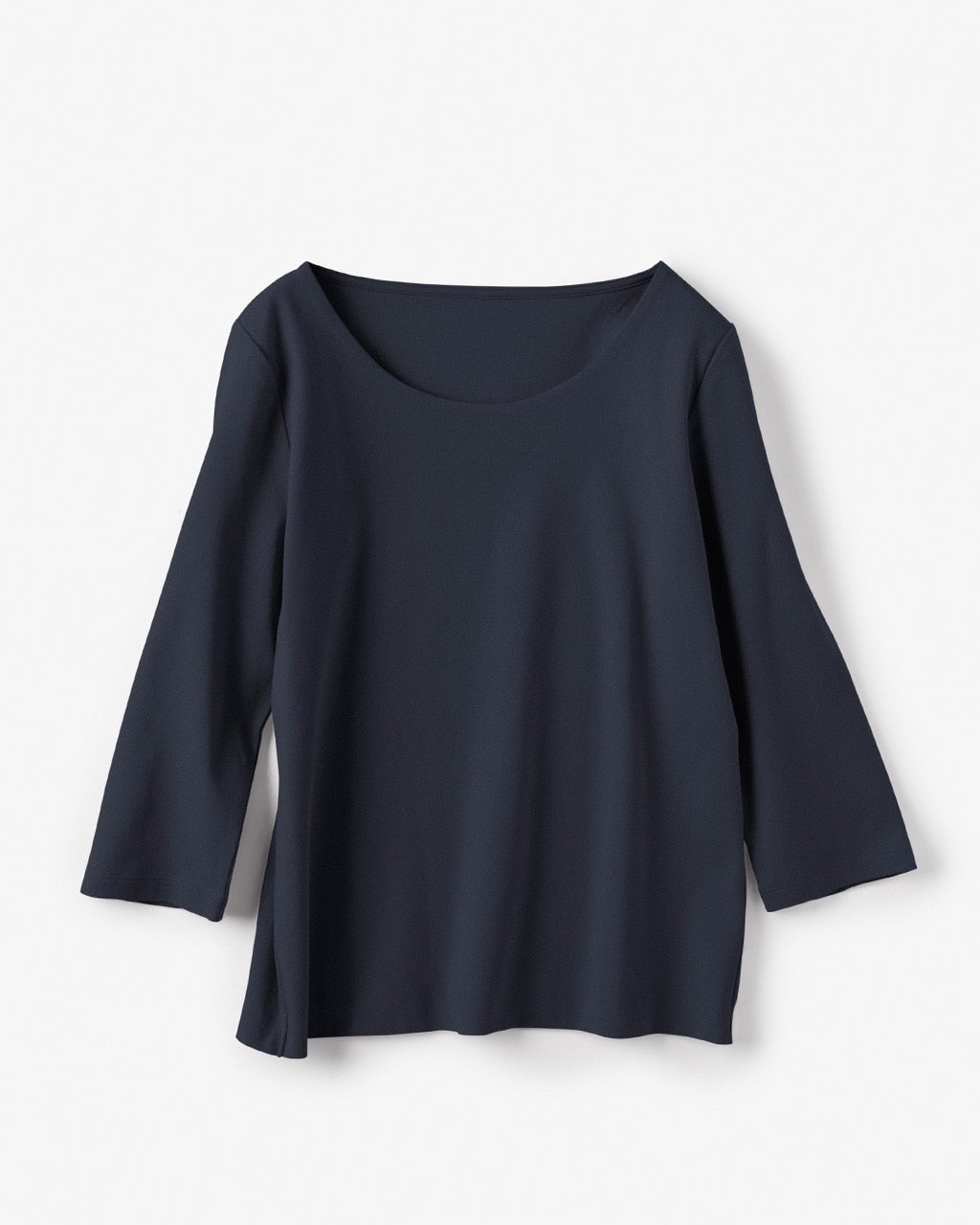 ジュエルネック／7分袖・ドゥクラッセTシャツ/40代50代からの